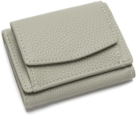 CHAOFANXI Kleine Geldbörse Damen mit Münzfach PU Leder Geldbeutel Damen Mini Portemonnaie mit Mehreren Kartenfächer für Frauen Mädchen（Grün）