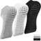 Oumida 3 Paar Yoga Socken Anti Rutsch Socken Damen, Rutschfeste Stoppersocken für Pilates Barre Ballett Tanz Trampolin Krankenhaus, Reha, Heim Sox EU 36-41