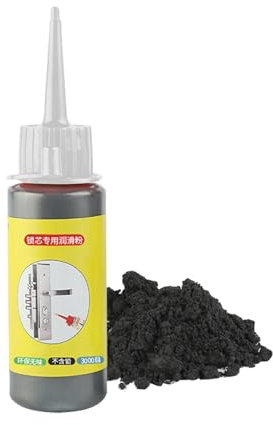 Graphitpulver Für Schlösser, Graphite Powder, Schmierpulver Für Schließzylinder, 60 Ml Schmiermittel Für Türschlösser Scharniere Mehrzweck Graphitschmiermittel Für Schlösser