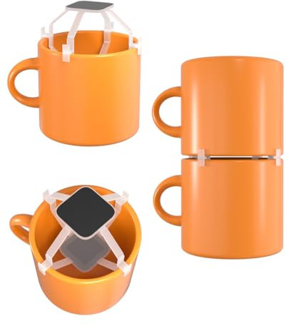 LATOUGH Coffee Mug Holder Organizers and Storage Kitchen Cabinet Shelf Cupboard Pantry Mug Stackers Expandable Storage Rack Save Space for Tea Cup (8 pcs)