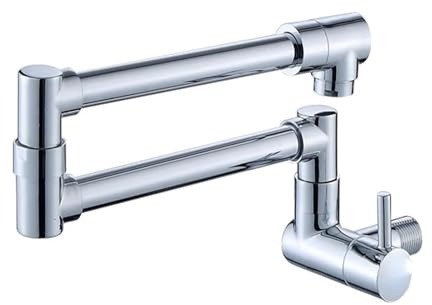 Klappbarer Küchenarmatur, ausziehbar, schwenkbar, für kaltes Wasser, ideal für Töpfe und Kaffeemaschinen, platzsparendes Design, perfekt für den privaten und gewerblichen Gebrauch.