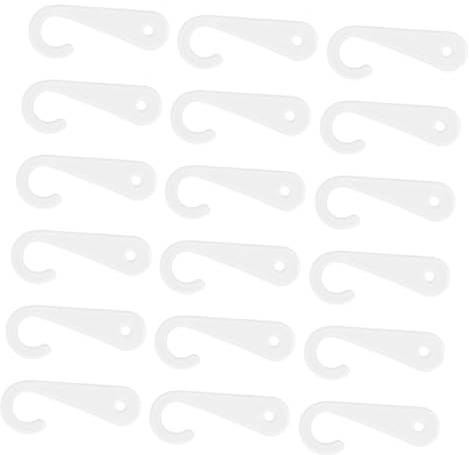 OFFIGAM Sockenaufhänger Kunststoff J-haken 200 Stück Transparent Sockendisplay Für Einzelhandel Und Garderobe Multifunktional Und Robust