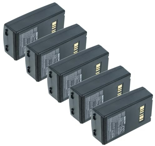 vhbw 5X Akku Ersatz für Datalogic 94ACC1386 | BT-26, BT-10 für Barcodescanner POS (6800 mAh, 3,7 V, Li-Ion)