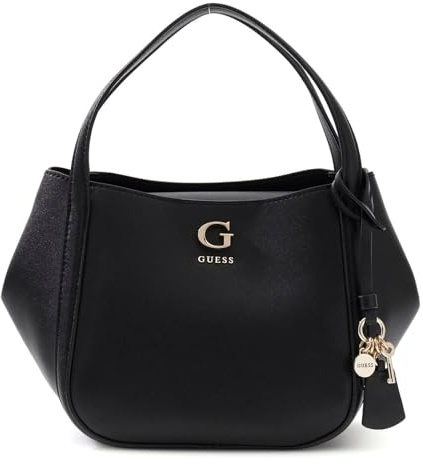 GUESS Handtasche Umhängetasche Coleen Satchel Black schwarz