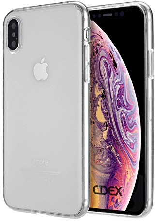 doupi UltraSlim Hülle kompatibel für iPhone XS Max (iPhone 10s Max) 6,5 Zoll, Ultra Dünn Clear TPU Glatte Ruschfeste Oberfläche Design Handyhülle, transparent