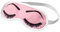 JGA Accessoires Schlafmaske Frauen – Lustige Augenmaske für Junggesellinnenabschied, Mädelsabend oder Brautparty | Team Braut Deko & Geschenkidee | Rosé mit Wimpern-Print