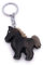 H-Customs Schwarzes Pferd Rappe Reiten Holz Edel Handmade Schlüsselanhänger Anhänger
