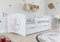 WFL GROUP Kinderbett Weiss Mit Matratze Und Rausfallschutz Inklusive 70x140 80x160 80x180 Mit Schublade - Jugendbett - Für Jungen Und Mädchen - 160x80 - Pferd