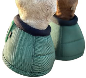 TGW RIDING 2520D Hufglocken, kein Drehen, Ballistische Hufübergreifglocke, Paar (Jägergrün, L)