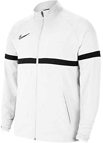 Nike Herren Academy 21 Woven Track Jacket, White/Black/Black/Black, L EU