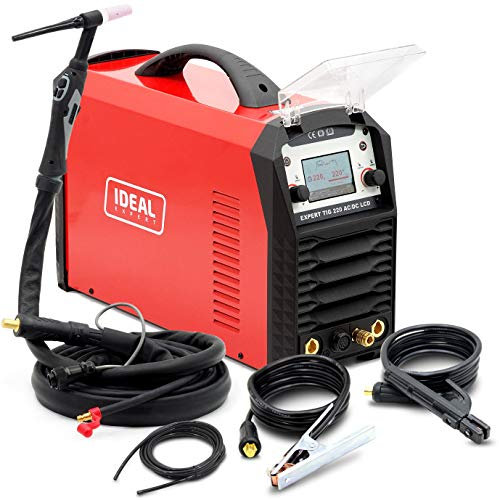 Ideal™ EXPERT TIG 220 AC/DC Pulse LCD WIG/TIG AC/DC Puls 220A Saldatrice Inverter Alluminio Acciaio inossidabile Machine