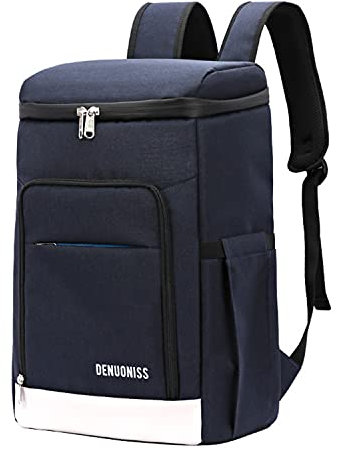 scosao Kühlrucksack Isolierter Rucksack, Wasserdicht Kühltasche Rucksack, Camo Picknicktasche Isoliertasche für Frauen Männer, Mittagessen, Picknick, Angeln, Wandern, Camping, Park, Blue, small