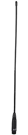 15 Inch Radio Antenna, 2-Way VHF/UHF (144/430Mhz) Whip Antenna with SMA-M Interface, 2.15dB Gain Handheld Antenna for Walkie Talkies, 10W Rated