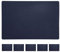 Tischset 6er Set Navy De Luxe | Filz 45x30cm runde Ecken abwaschbar | Tischdekoration Platzset (1 x 6er Set Tischset Navy)