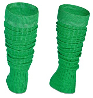 Ateena Stulpen Damen aus Baumwolle, Warm und Bequem Beinlinge, Sportgeschenk, Beinwärmer fur Damen, Beinstulpen in Einheitsgröße Hellgrün