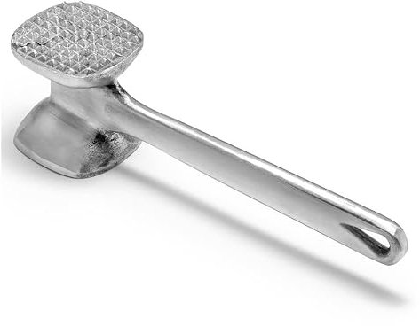 Forgast Martillo Carnicero de Doble Cara | Aluminio | Martillo Picador | Herramienta Martillo | Batidor de Carne | Triturador de Filetes | Dimensiones 6,5 x 6,5 cm | Longitud 24 cm