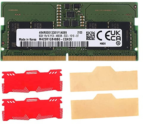 GOSER DDR5 8 GB Laptop RAM 4800 Mhz di memoria+gilet refrigerante 1RX16 SODIMM Memory Stick DDR5 4800 Mhz Notebook RAM