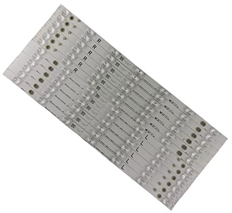 MYobu 12 PCS/set LED Backlight Strip TX-48AS640B TX-48AX630B TX-48AX630E TX-48AXW634 480TV05 480TV06 V2 R L Compatible With Panasonic lightbar