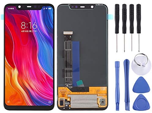 Pantalla LCD de teléfono móvil Pantalla LCD OLED OEM y ensamblaje Completo del digitalizador para Xiaomi Mi 8 (Negro) Parte de reparación