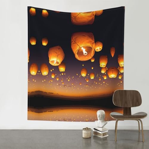 ZISHAK Linternas voladoras chinas, exquisita decoración de pared para interiores, tapiz versátil para decoración del hogar, complemento perfecto para cualquier espacio