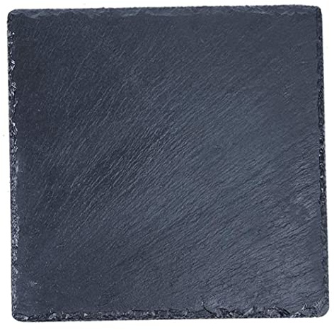 Wedhapy Tortoise Slate Plate Reptile Beinschiefer Aquarium Schiefer Reptile Habitat Rock Tortoise Slate Reptile Ack Plattform Fütterungsschale Schwarz S