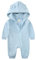 Alunsito Neugeborenes Baby Junge Mädchen Kleidung Säugling Hoodie Strampler Langarm Solid Farbe Ein Stück Jumpsuit Bodysuit Outfit 59 Blau 0-3 Monate