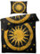 MOBEITI Sonne Mond Sterne Bettwäsche 155x220, Celestial Wendebettwäsche, Weiche Kuschelige Mikrofaser Bettbezug Set 2teilig, 1 Kissenbezug 80x80, mit Reißverschluss -MO&260