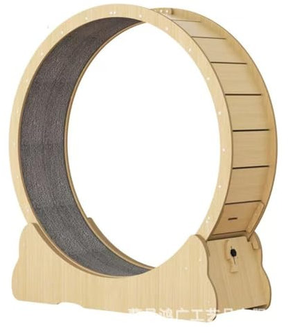 Katzenräder Laufband for Katzen aus Holz, for Zuhause, Katzensport, Laufrad, Fitnessbedarf for Haustiere, Läufer aus Holz, Spielzeug for Zuhause und drinnen laufrad Katze(S)