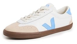 Veja Volley Damen-Sneaker, White Aqua Bark, 38.5 EU