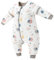 WYTbaby Schlafsack mit Füßen 3.5 Tog, Langarm Schlafsack Baby Winter 100% Baumwolle Winterschlafsack mit Abnehmbaren Ärmel für Jungen und Mädchen,Grau Planet/Baby Höhe 70-85cm