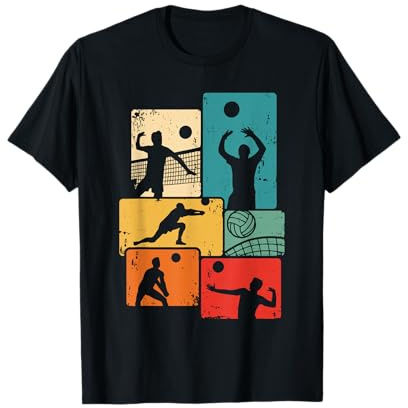 Volleyballspieler Vintage Volleyball T-Shirt