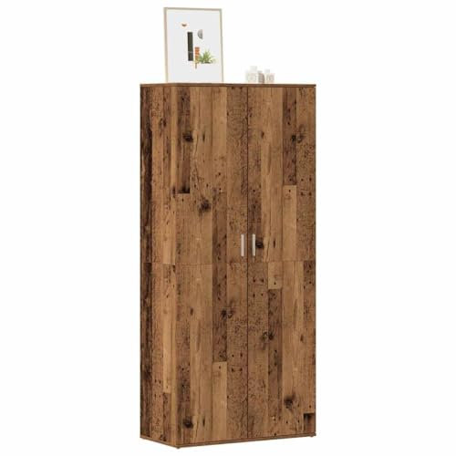 NQJIBUE Schuhschrank Old Wood 80x39x178 cm Holzwerkstoff