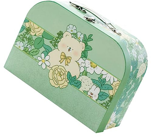 Veemoon Dekorativer Pappkoffer Für Aufbewahrung Handgefertigter Reise-speicher Koffer Für Hochzeiten Und Partys Robuste Und Stilvolle Geschenkbox