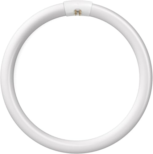 Izzy 22W T9 Round G10Q Energy Saving Fluorescent Tube, Warm White 3000K Neon Tube, Low Energy Consumption Ring Light for Corridor, Kitchen,Stairs, Bedroom, Ceiling Light