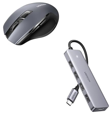 UGREEN Wireless Mouse USB C HUB with 15CM Cable