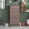 Vida Designs - 3 cajones, zapatero armario organizador, muebles desplegables, muebles de madera, nogal