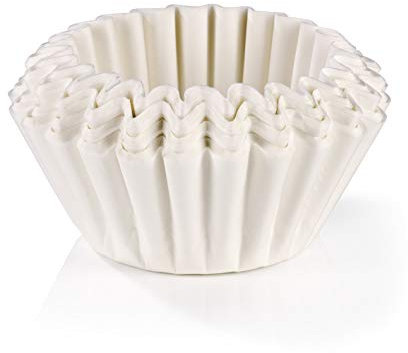 BEEM Original Universal-Korbfiltertüten 100 Stück - 10 Tassen | Geschmacksneutral, 80/200mm Papierfilter für Kaffeemaschinen mit Korbfilter [weiß]