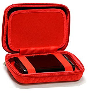 Navitech Red Power Bank EVA Cover/Case/Travel Case Compatible With The RAVPower 16750mAh Power Bank External Battery Pack
