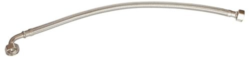 SOMATHERM FOR YOU, Flexible sanitaire 1/2 coudé, longueur 500mm, DN10, acier inox, EPDM, écrou tournant, laiton nickelé, étanchéité intégrée, norme ACS, certifié QB, 10 bars