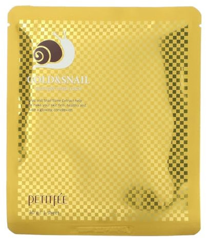 PETITFÈE - Gold & Snail Mask Pack gesichtsmaske korean kosmetik 30g /1pc