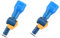 AXEN ON-Off Switch Bite Valve Tube Nozzle Replacement for Hydration Pack Bladder (Blue， 2 in 1 Pack)