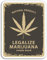 2 x 10cm Marihuana Vinyl Aufkleber - Weed Dope Fun-Aufkleber Laptop Gepäck # 17757 (10 cm groß)