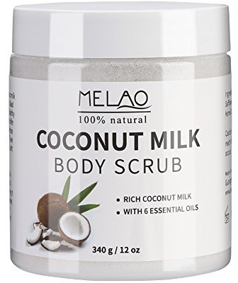 Pure Body Naturals Scrub Corpo Esfoliante Al Latte Di Cocco Sale Da Bagno, Esfolianti Per Il Corpo Scrub Esfoliante Naturale, Idrata La Pelle Secca Scrub Corpo Alla Profumazione