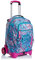 Seven Trolley, Rucksack mit Trolleyfunktion, Schulranzen mit Rollen, 3 in 1, Abnehmbarer Rucksack, ab 1. Klasse, für Schule, Gymnasium, Reisen&Freizeit, Mädchen&Jungen, blau, JACK-2WD WILD Feeling