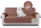 TAOCOCO Sofa Überzug, Sofabezug Wasserdicht Mit Gummiband，Wohnzimmer Anti-Rutsch Gepolsterter Sofaschutz für Haustiere, Katzen, Hunde, Spielende Kinder(Kupferbraun, 3 Sitzer)