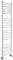 Milano Ive White Straight Bar Heated Towel Rail - 1800mm x 400mm