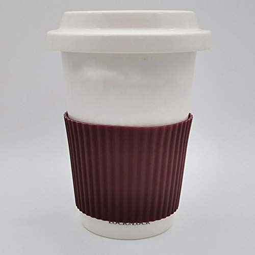 TopHomer Silicone Nonslip Heat Resistant Glass Bottle Mug Cup Sleeve Protector Cover