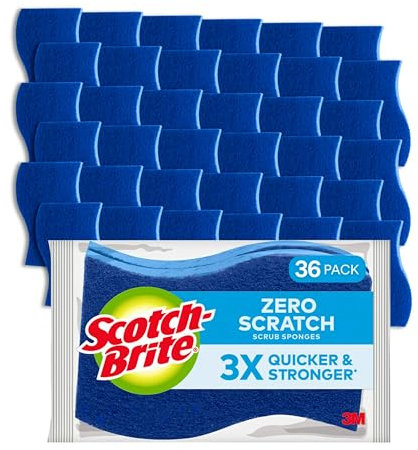 Scotch Brite - Esponja antiarañazos, Color Azul