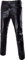 PARKLEES Nightclub-Hose für Herren in Metallic-Gold mit geradem Bein, Schwarz , 36