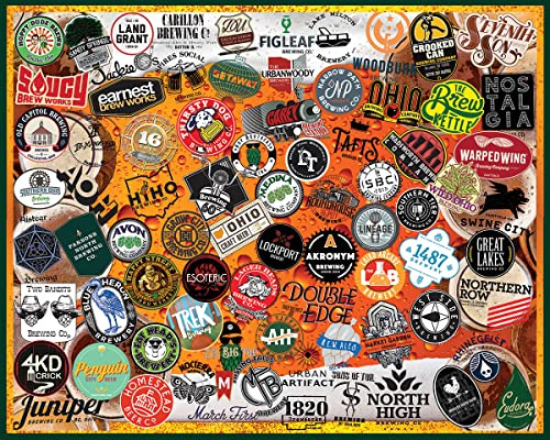 White Mountain Puzzles Ohio Craft Beer, 1000 Pieces Jigsaw Puzzle